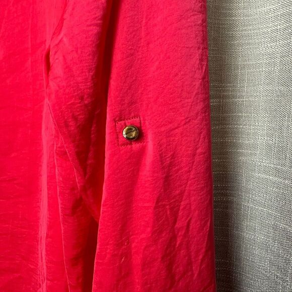 2/$30 Alison Dominy Pink Popover Shirt Blouse Tunic Size 20 Loose Fit Office NWT - Picture 5 of 12